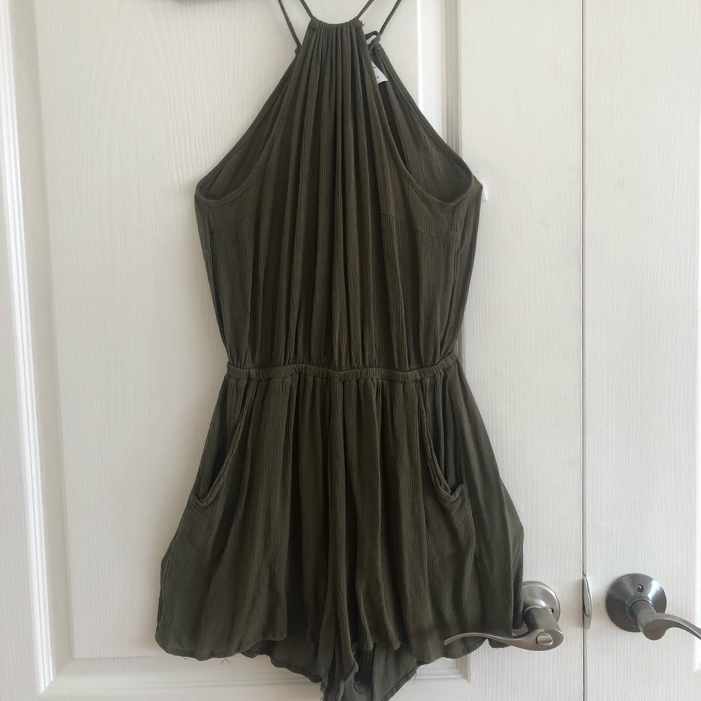 Dark Green Romper